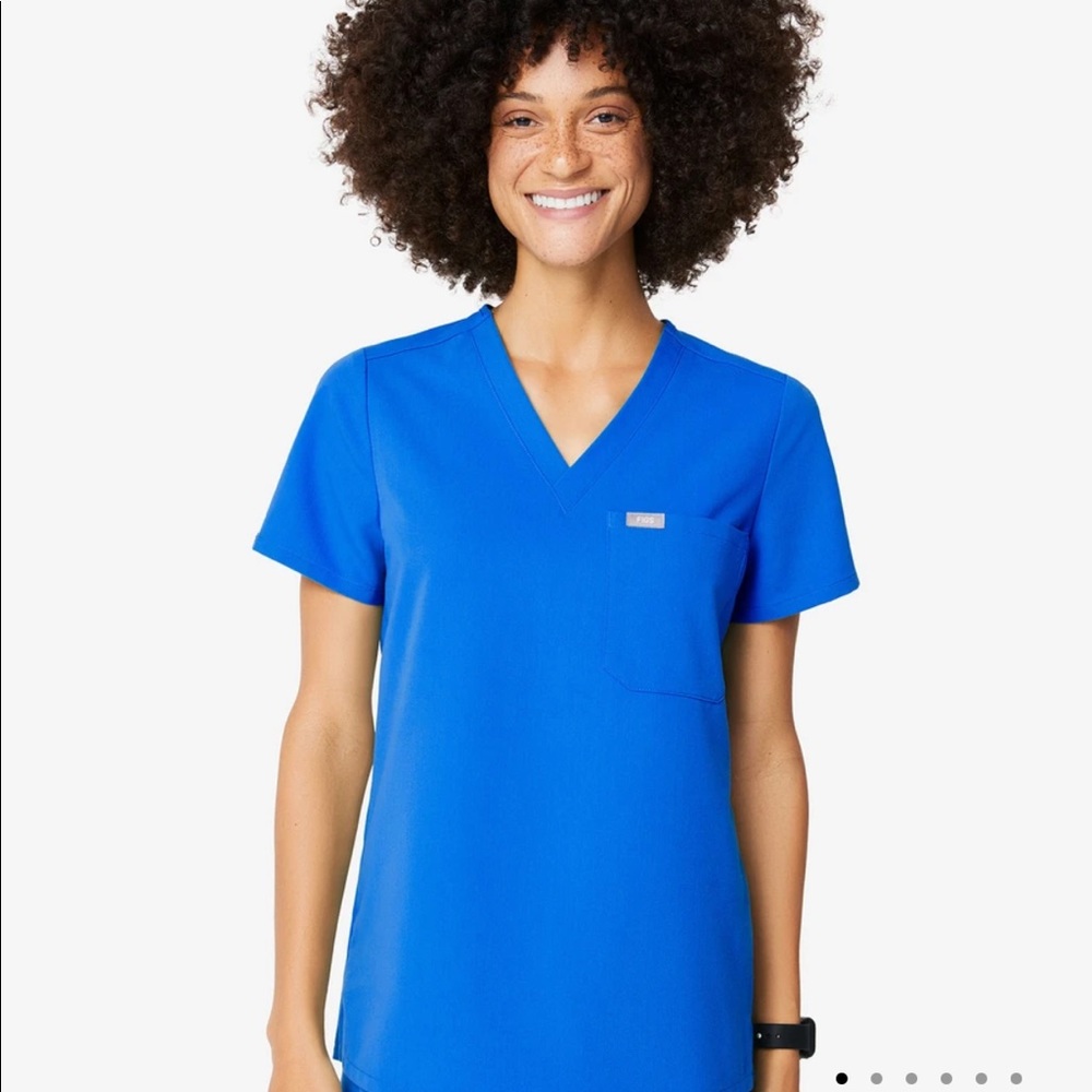 FIGS Royal Blue Catarina Top